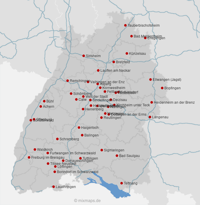 Karte Baden-Württemberg