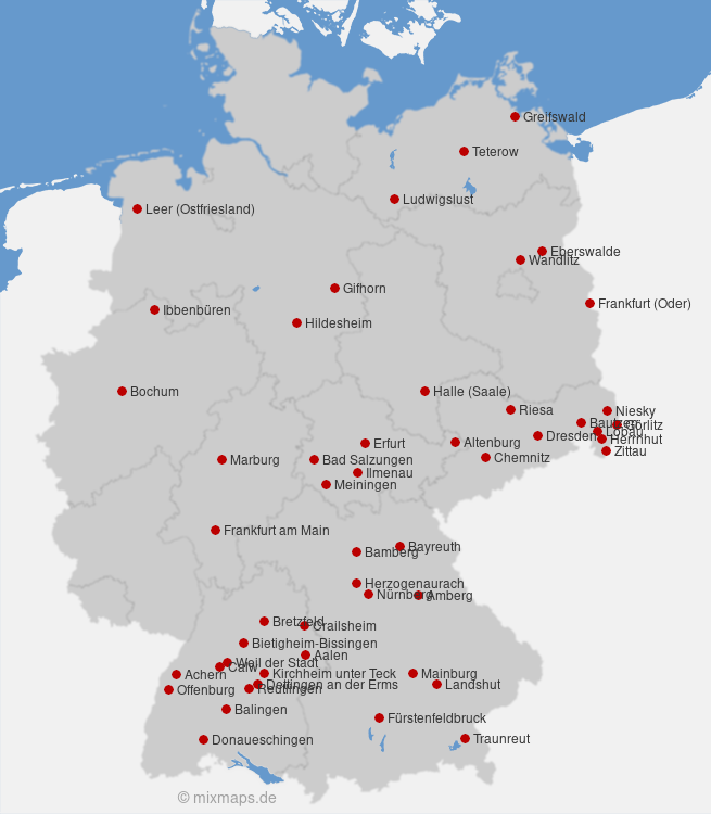 Karte Deutschland