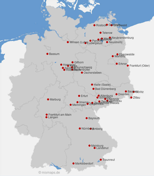 Karte Deutschland