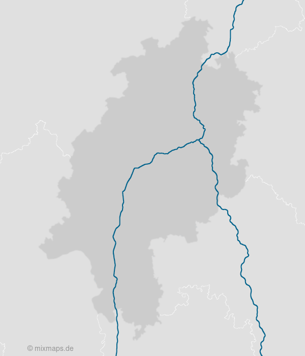 Karte Autobahnen A5 und A7