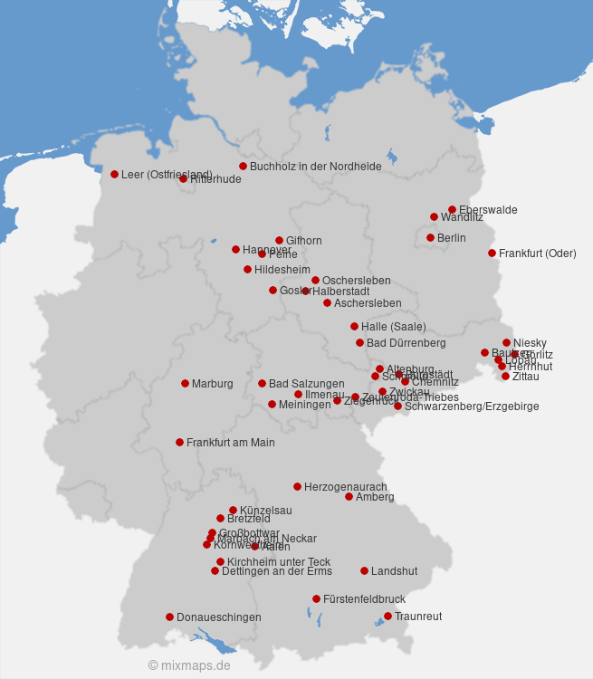 Karte Deutschland