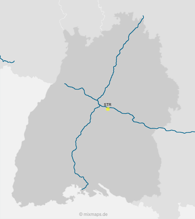 Karte Flughafen Stuttgart mit Autobahn A8 und A81