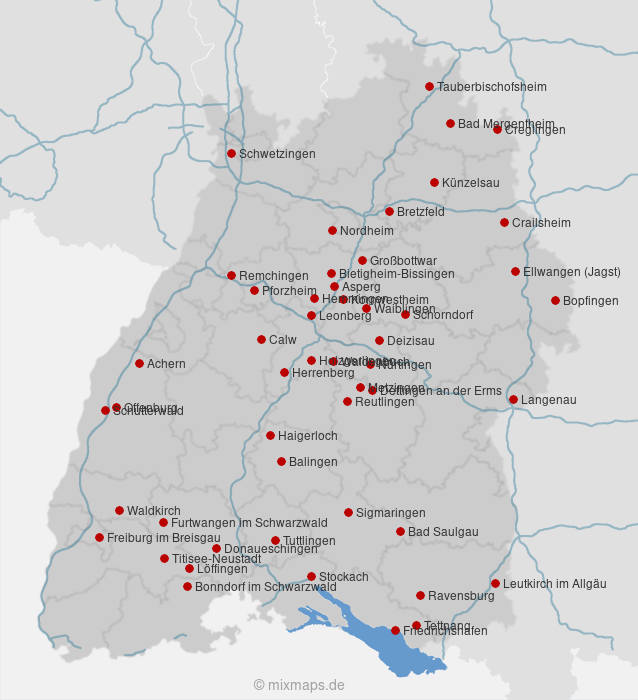 Karte Baden-Württemberg