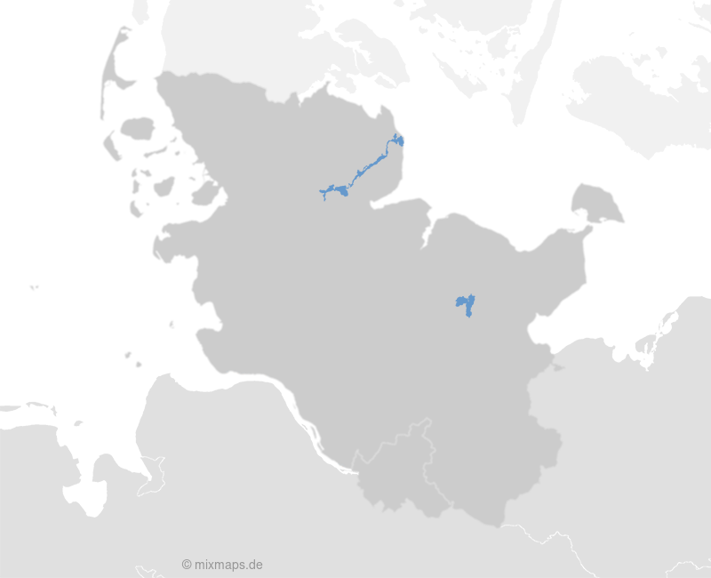 Karte Plöner See und Schlei