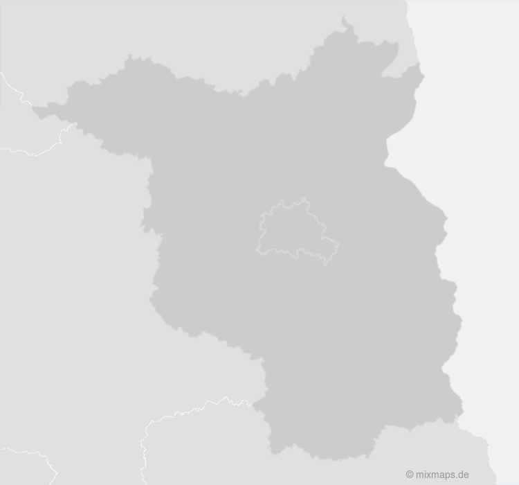 Karte Brandenburg und Berlin
