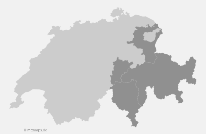 Schweiz: Kantone Graubünden, St. Gallen, Tessin und Uri