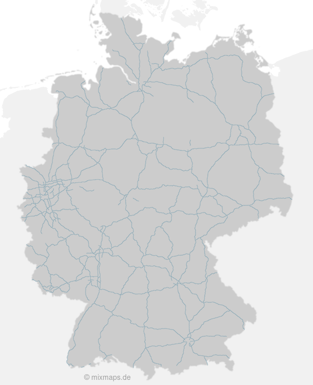 Karte Autobahnkarte Deutschland