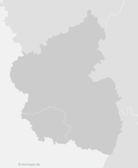 Karte Saarland und Rheinland-Pfalz