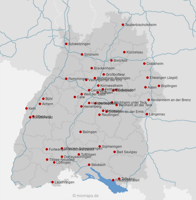 Karte Baden-Württemberg