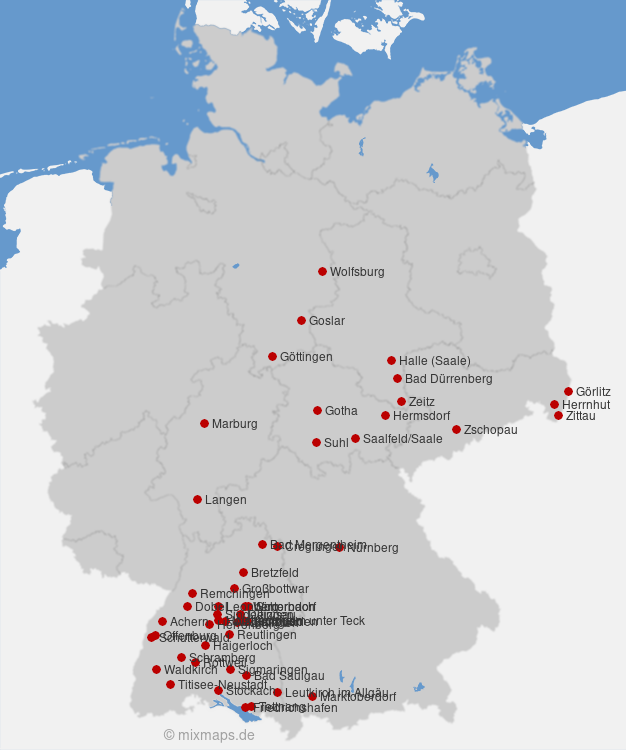 Karte Deutschland