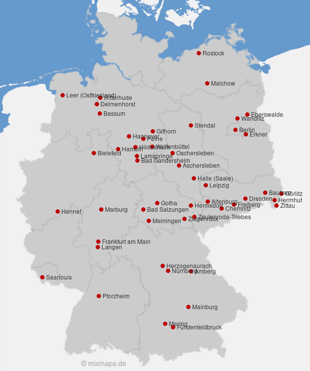 Karte Deutschland