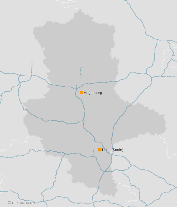 Karte Großstädte auf der Autobahnkarte