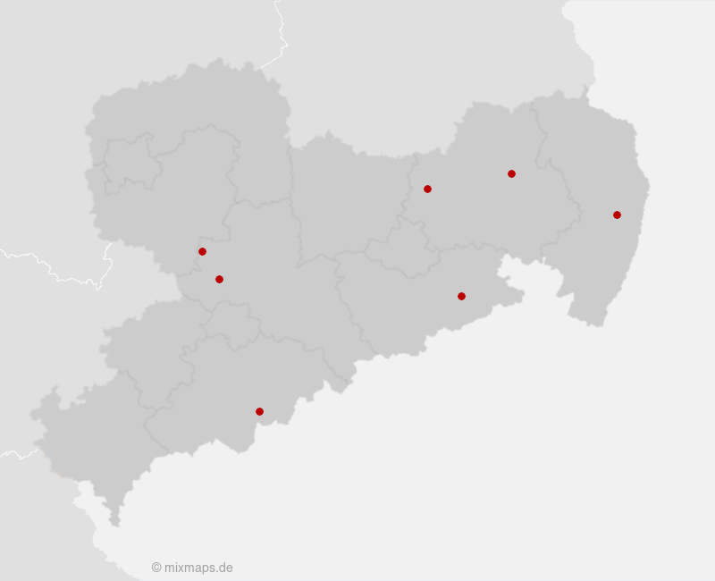Sachsen: Städte und Gemeinden, die mit König... beginnen