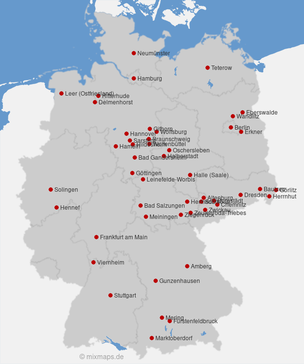 Karte Deutschland
