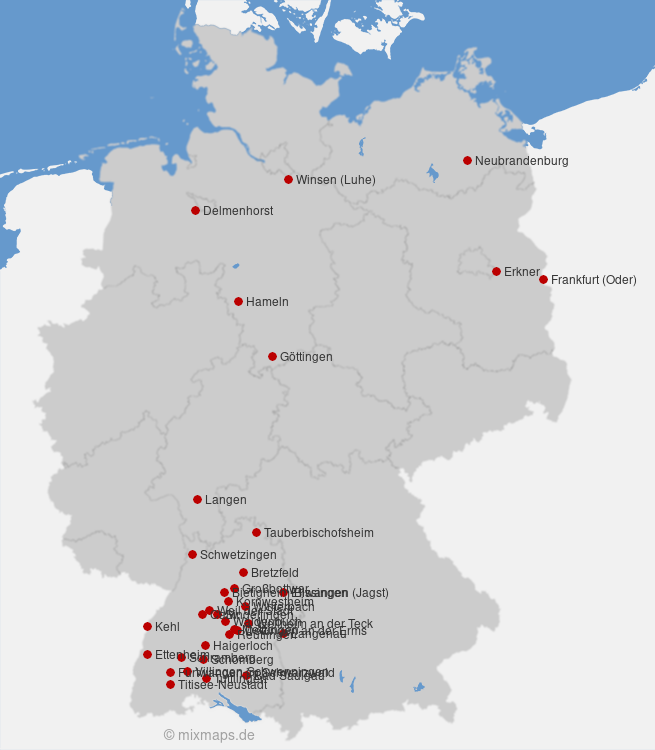 Karte Deutschland
