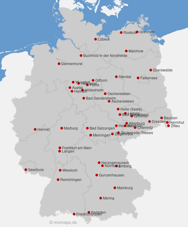 Karte Deutschland