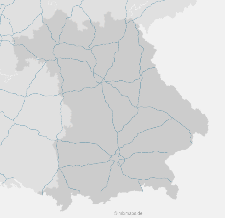 Karte Autobahnkarte Bayern