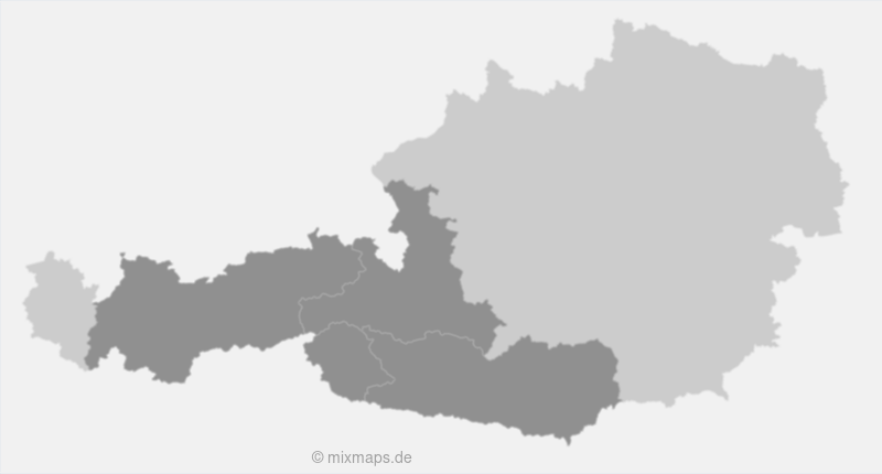 Österreich: Bundesländer Kärnten, Salzburg und Tirol