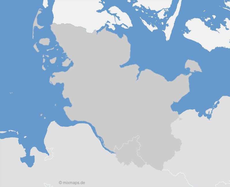 Karte Hamburg und Schleswig-Holstein