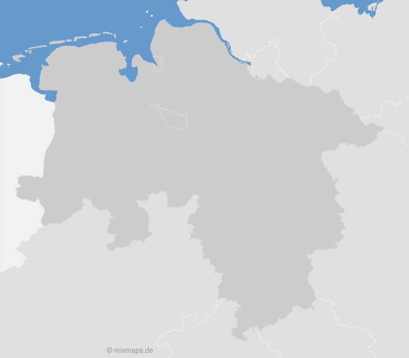 Karte Bremen und Niedersachsen