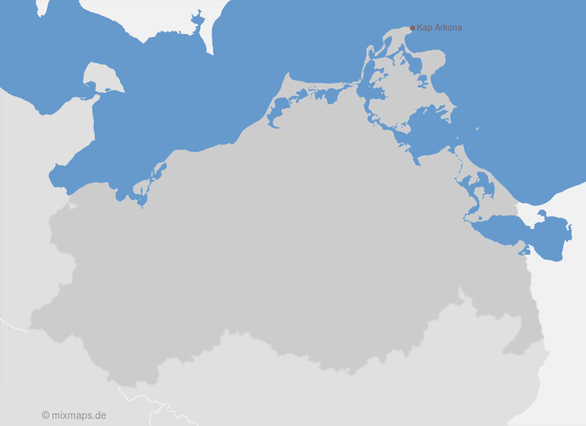 Karte Kap Arkona auf Rügen