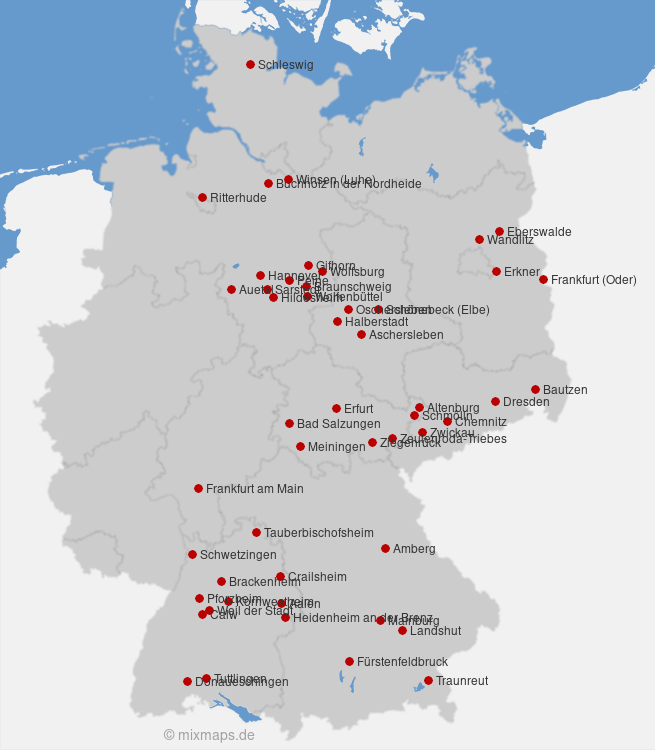 Karte Deutschland