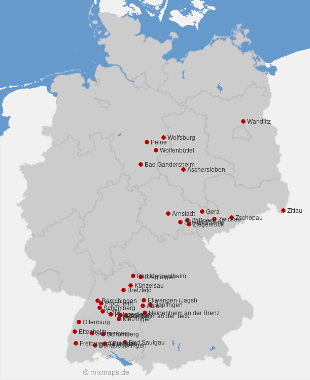 Karte Deutschland