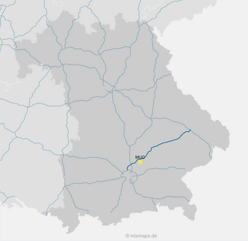 Flughafen München an der Autobahn 92