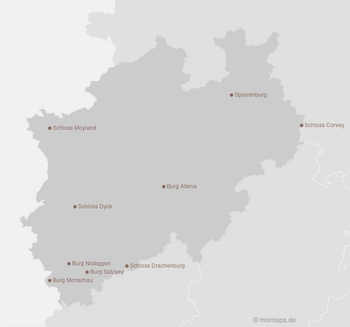 Burgen und Schlösser in NRW (Auswahl)