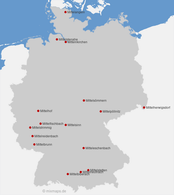 Orte in Deutschland, die mit Mittel... beginnen
