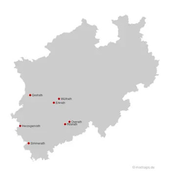 Städte und Gemeinden, die auf ...rath enden