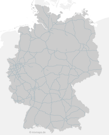 Autobahnkarte Deutschland