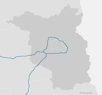 Karte Brandenburg und Berlin: Autobahnen A2, A9 und Berliner Ring
