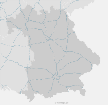 Autobahnkarte Bayern