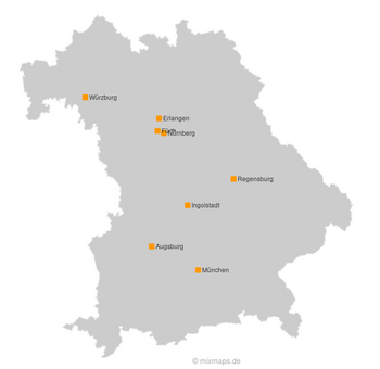 Großstädte in Bayern