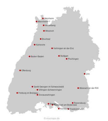 Städte mit ICE-Bahnhof (Stand 2024)