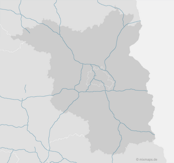 Karte Brandenburg und Berlin: Autobahnkarte